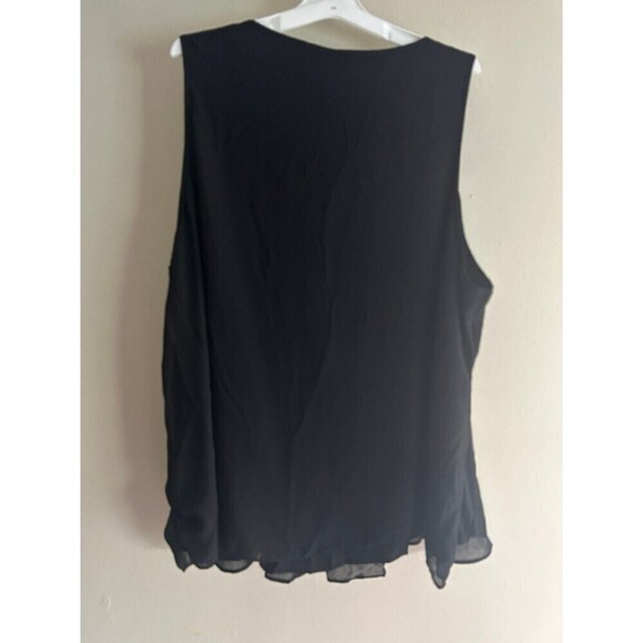 Torrid Womens 4 Black Sleeveless Chiffon Tank Top - Picture 2 of 6